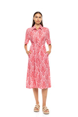 Pink Label - Beachwear Red Paisley