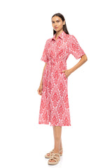 Pink Label - Beachwear Red Paisley