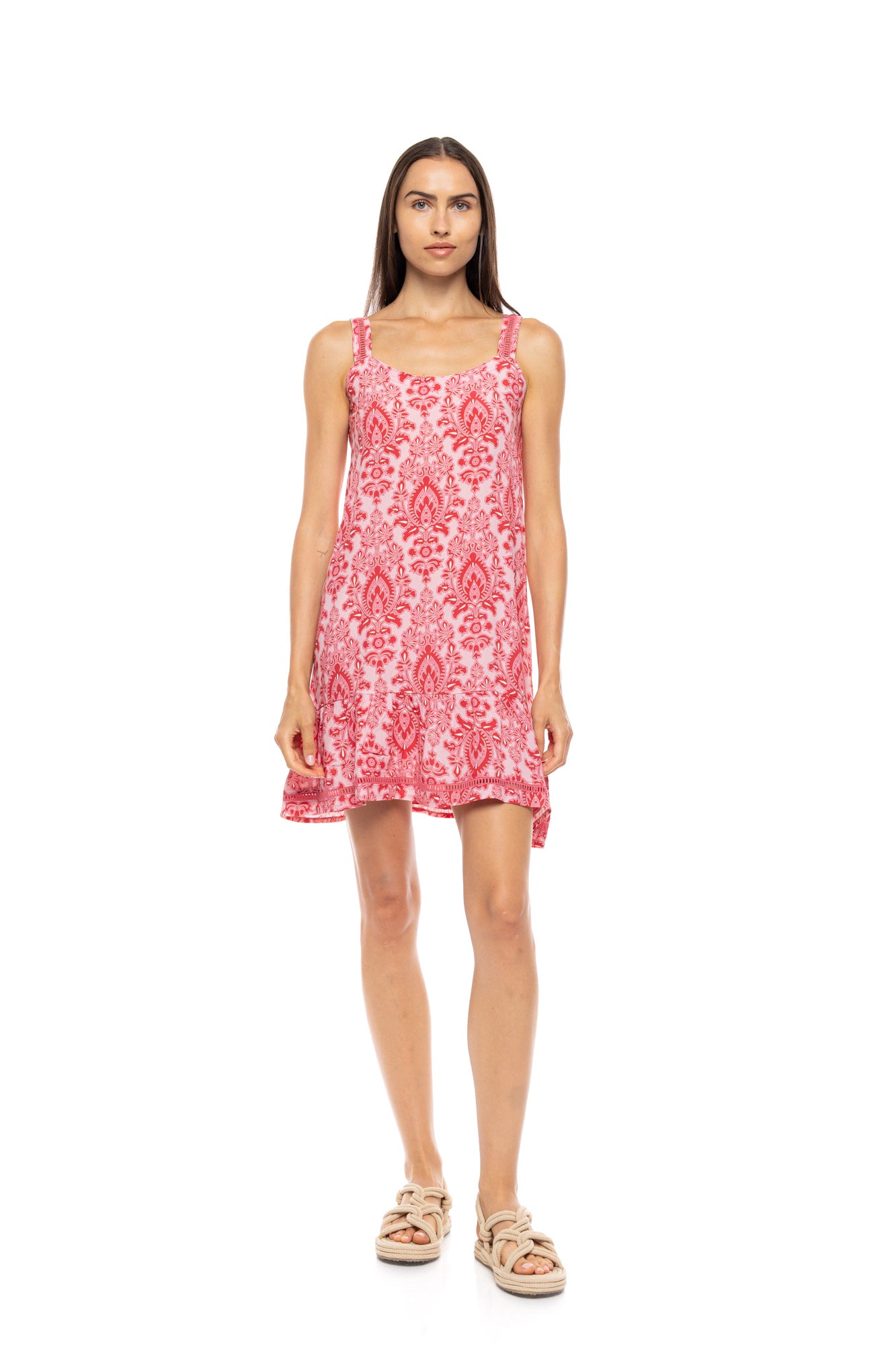 Pink Label - Beachwear Red Paisley