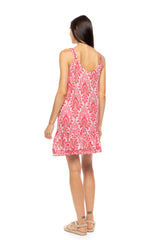 Pink Label - Beachwear Red Paisley