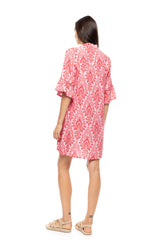 Pink Label - Beachwear Red Paisley
