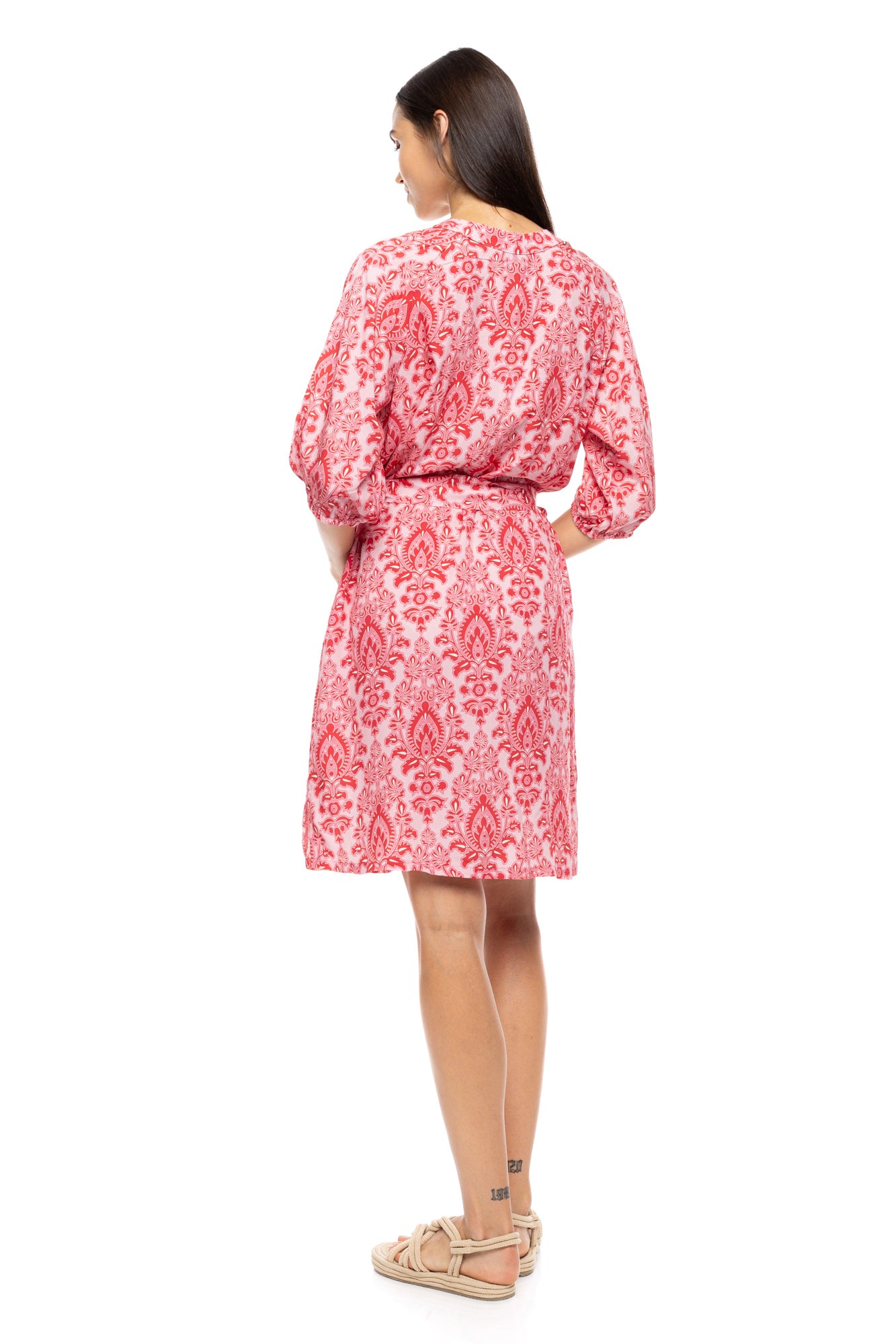 Pink Label - Beachwear Red Paisley