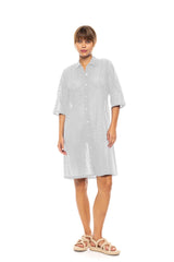 Pink Label - Beachwear Buttoned Embrodery