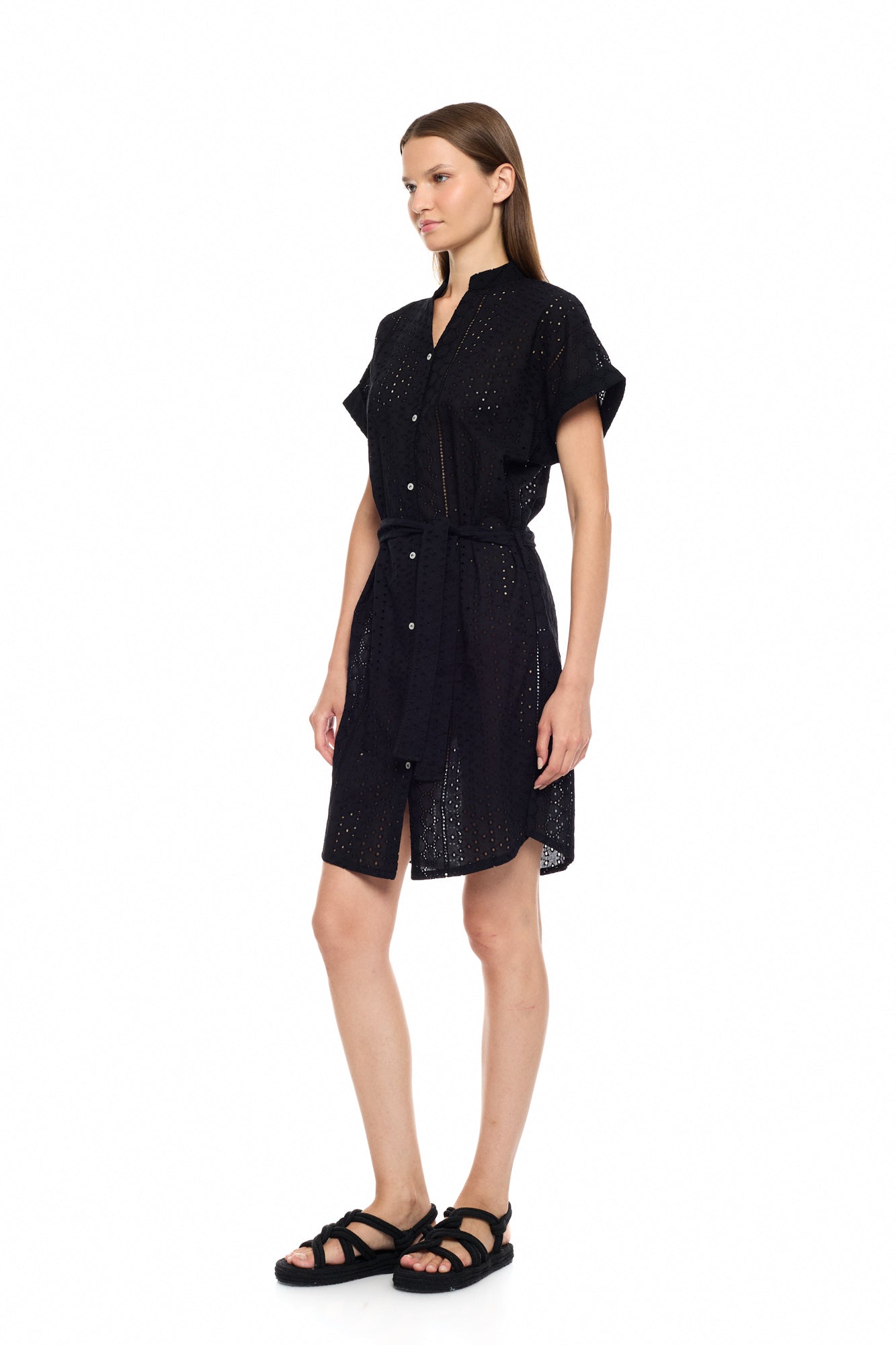 Pink Label - Beachwear Buttoned Embrodery