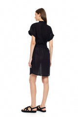 Pink Label - Beachwear Buttoned Embrodery