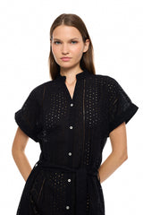 Pink Label - Beachwear Buttoned Embrodery
