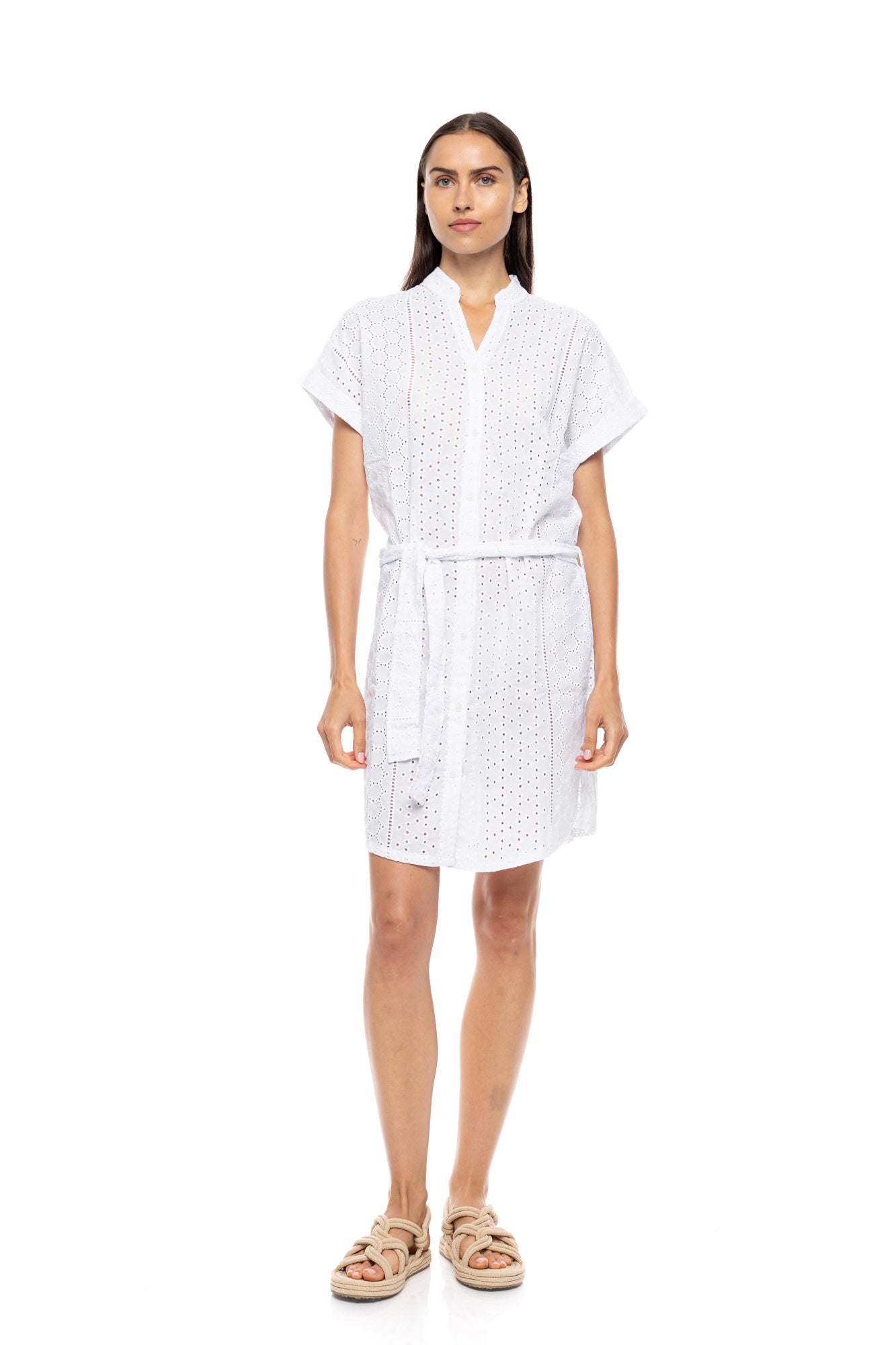 Pink Label - Beachwear Buttoned Embrodery