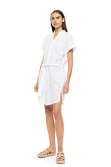 Pink Label - Beachwear Buttoned Embrodery