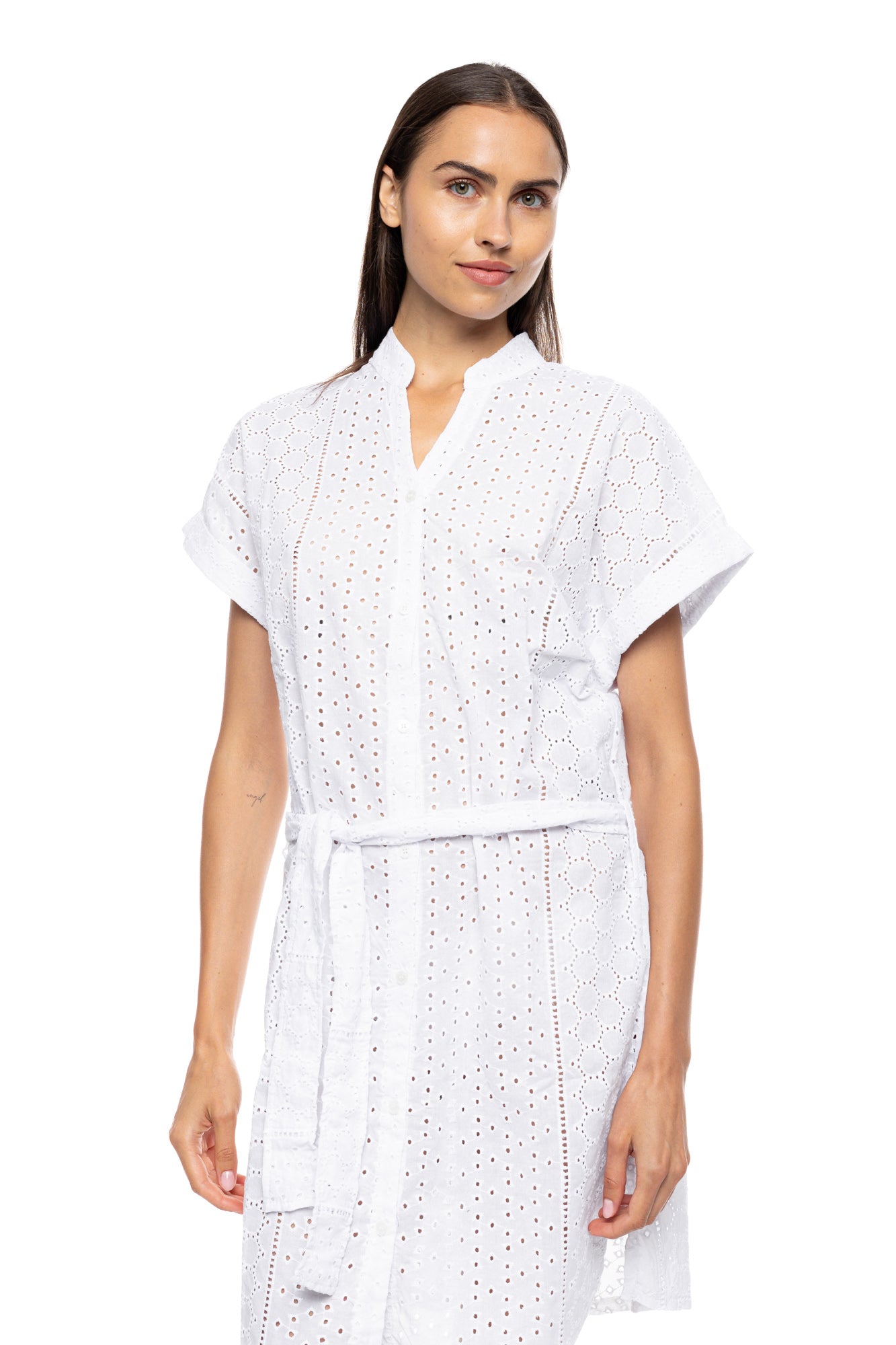 Pink Label - Beachwear Buttoned Embrodery
