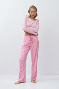 Aruelle Χειμερινό Γυναικείο Σετ Πιτζάμας Ροζ