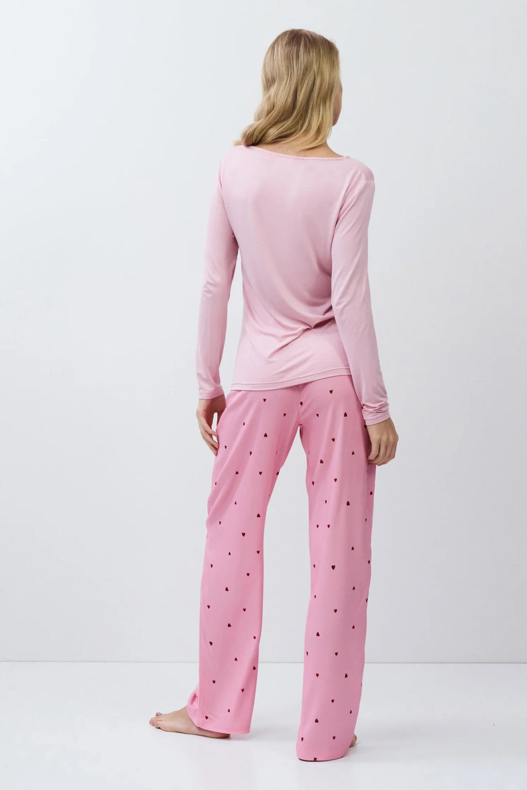 Aruelle Χειμερινό Γυναικείο Σετ Πιτζάμας Ροζ