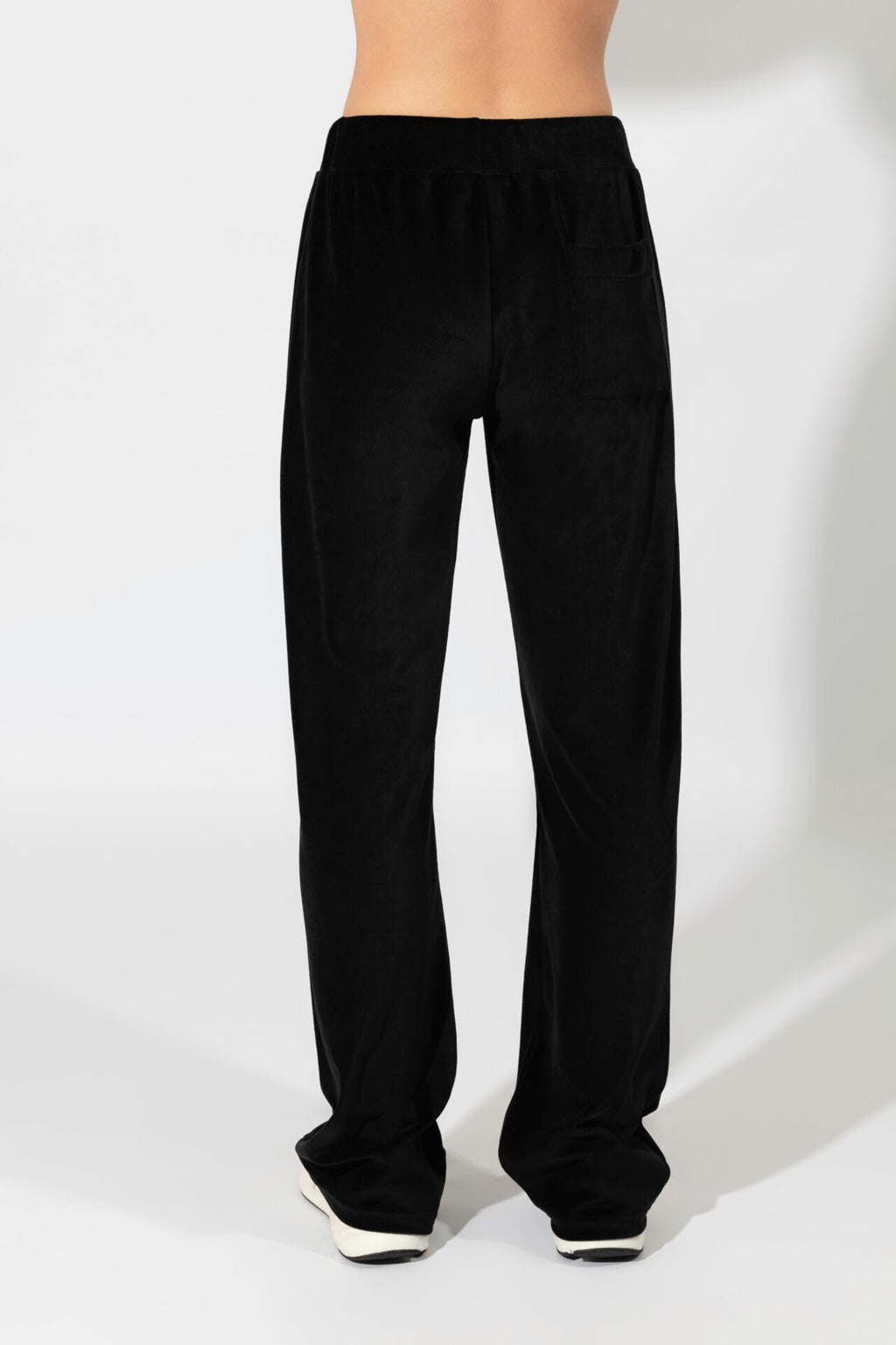 Harmony - Παντελόνι Βελουτέ Κλασσική Γραμμή Και Μια Τσέπη Πίσω  Black