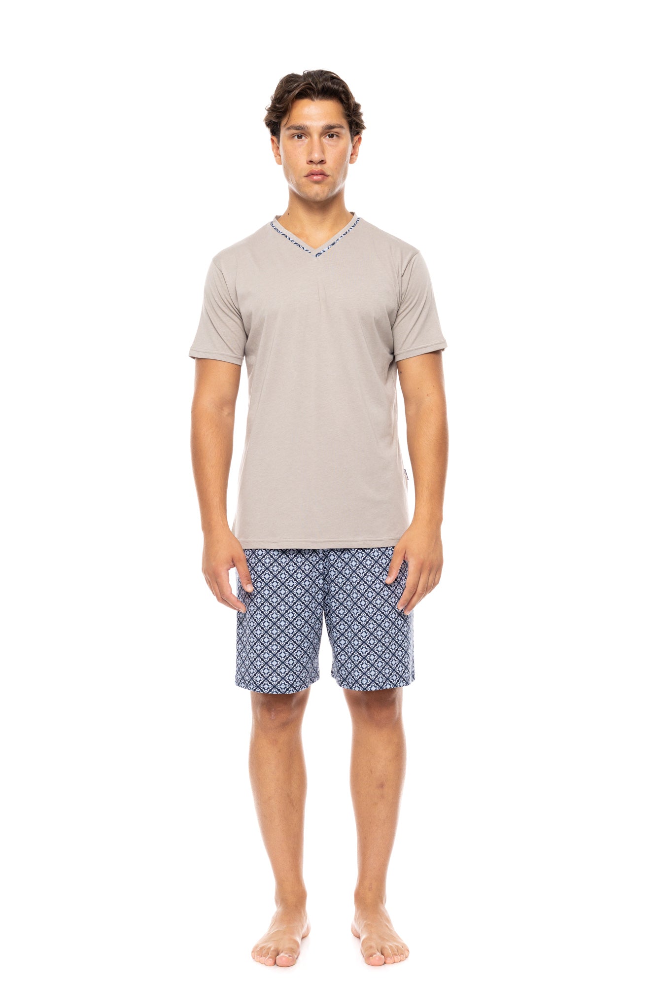 Ulisse - Pyjama V Navy Botany