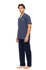 Ulisse - Pyjama Buttoned Deep Blue