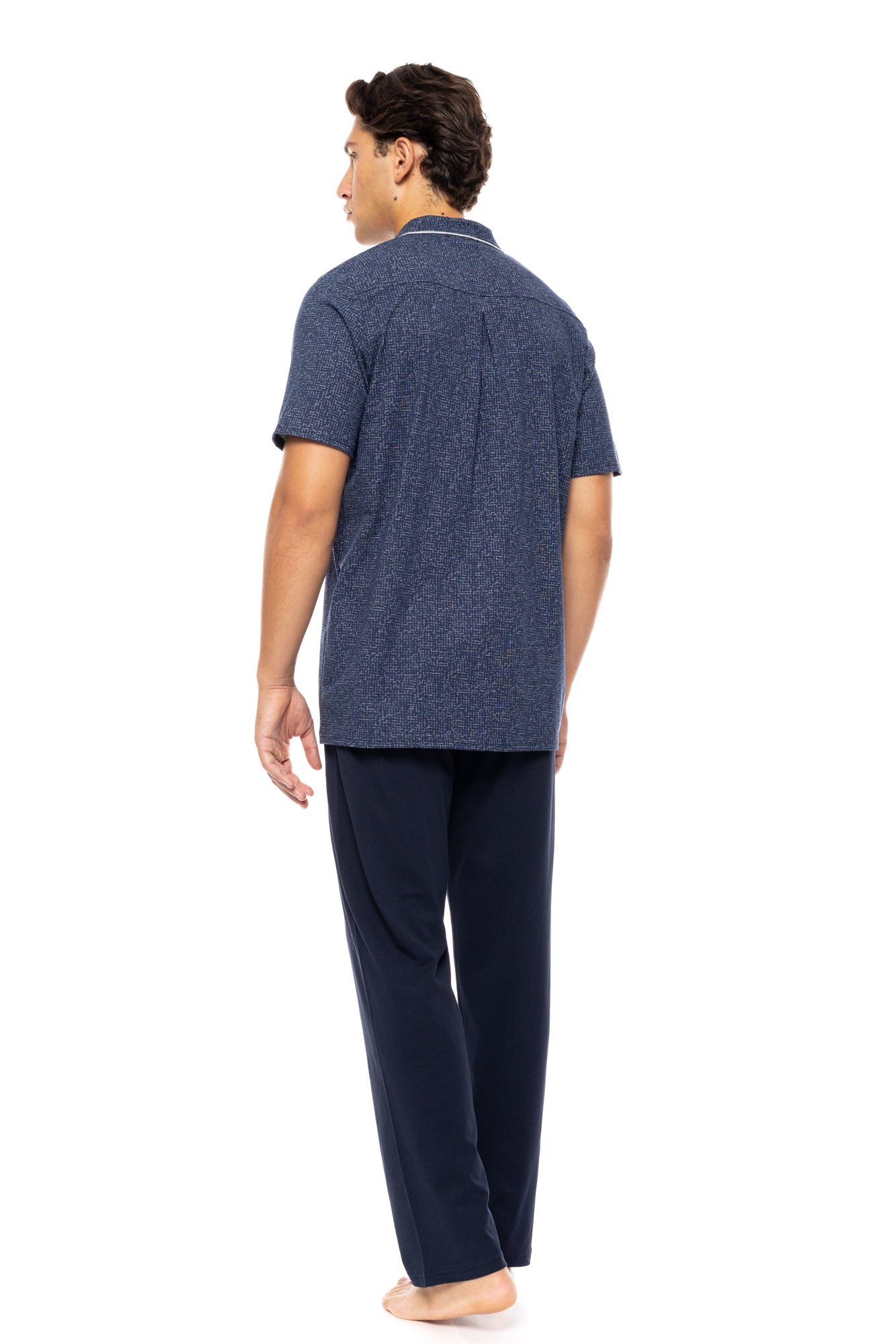 Ulisse - Pyjama Buttoned Deep Blue