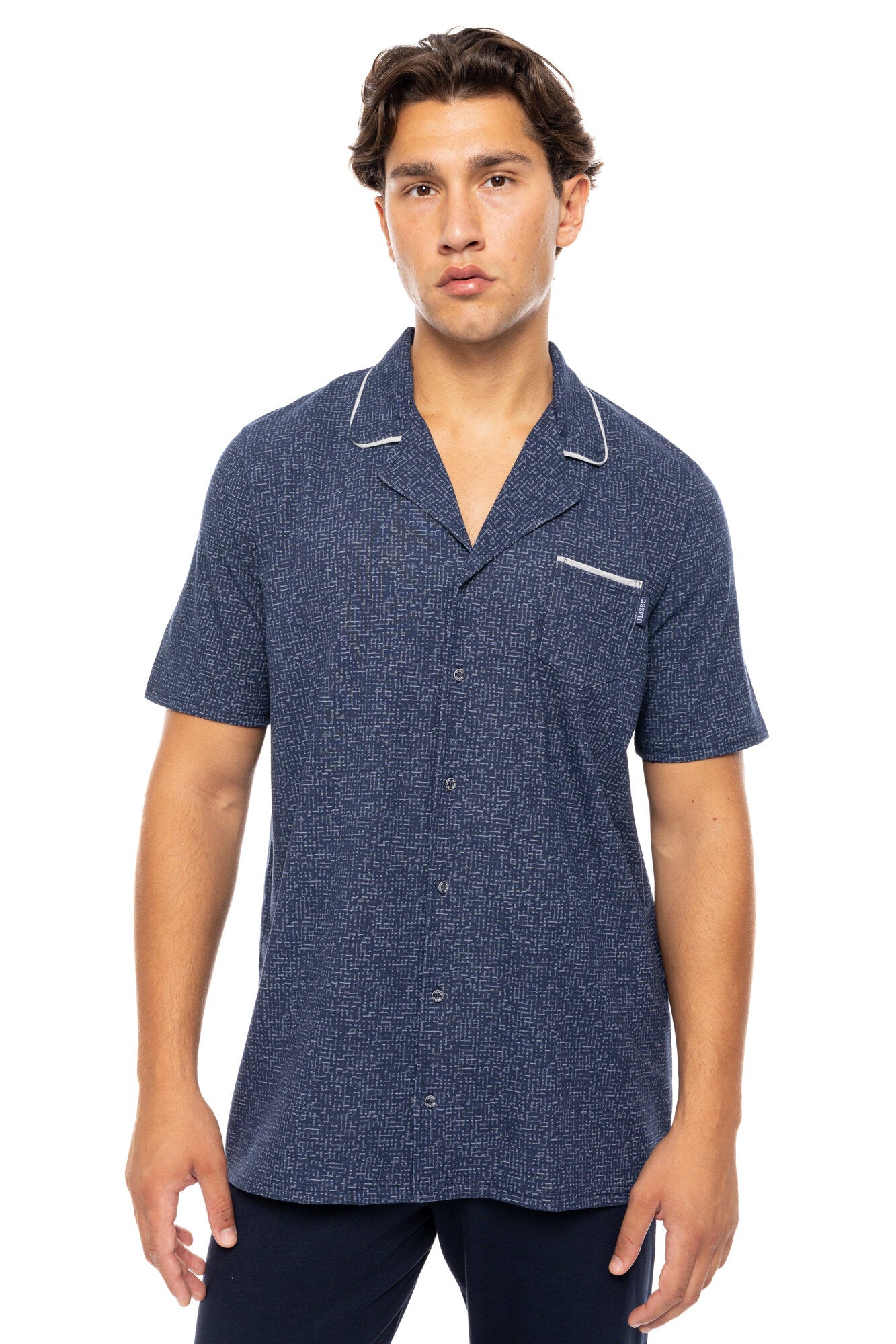 Ulisse - Pyjama Buttoned Deep Blue