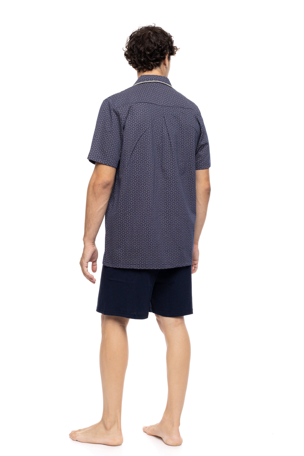 Ulisse - Pyjama Buttoned Shorts Easy Geo