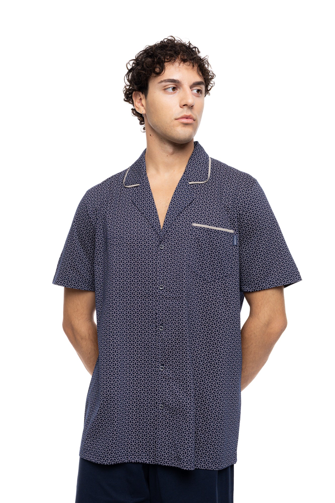 Ulisse - Pyjama Buttoned Shorts Easy Geo