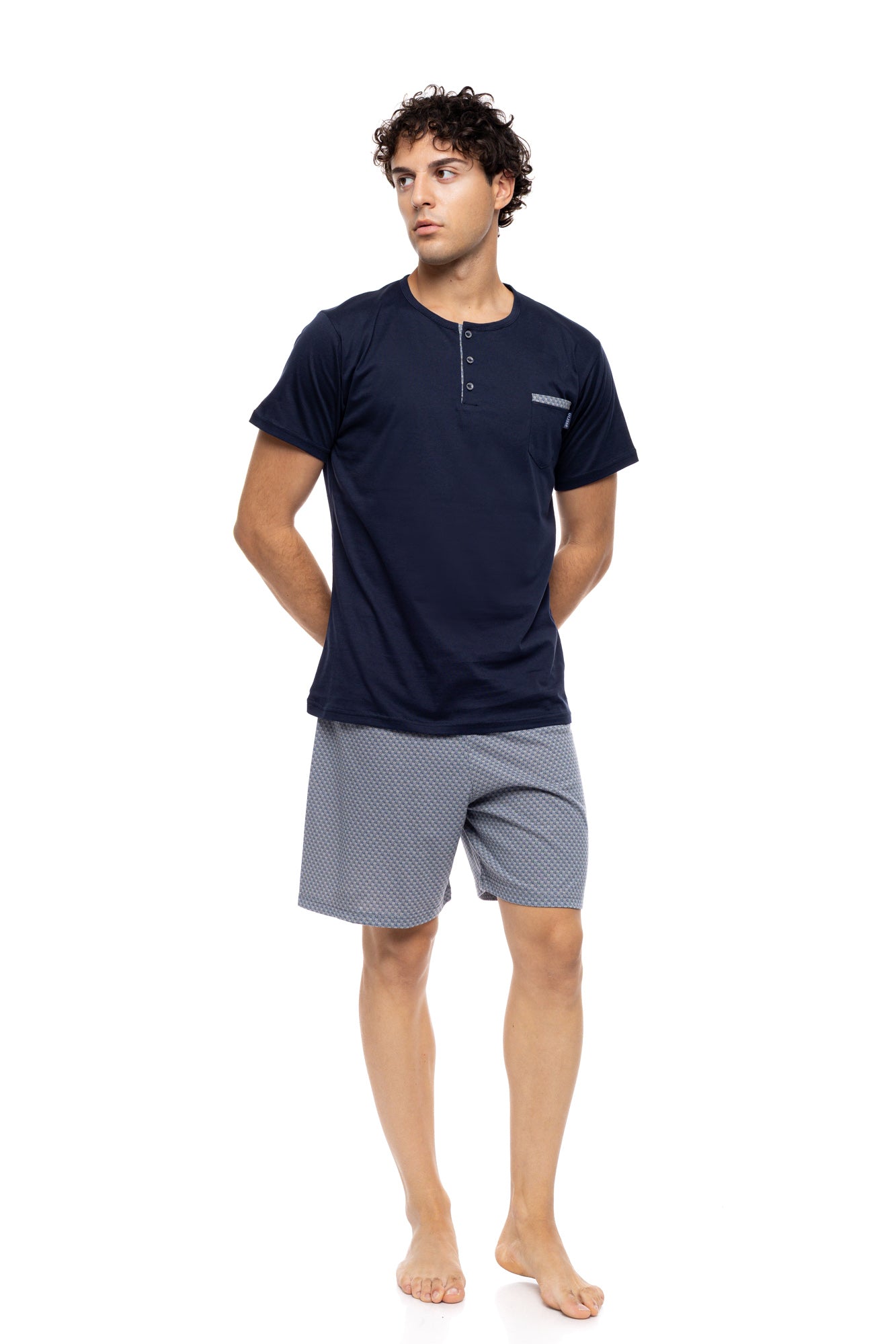 Ulisse - Pyjama 3Pcs Light Grey Bike