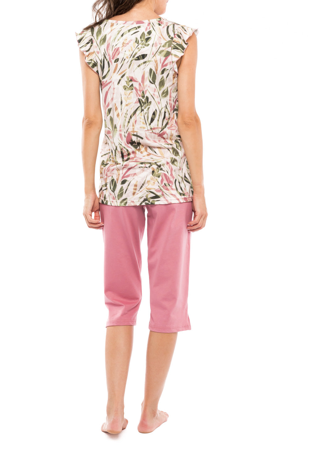Pink Label - Pyjama Capri  Dusty Flower