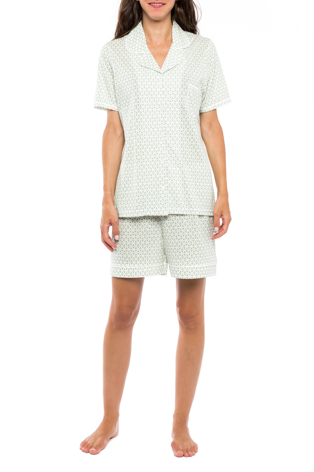 Pink Label - Pyjama Green Geometric