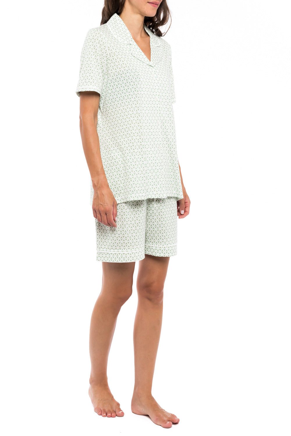 Pink Label - Pyjama Green Geometric
