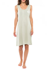 Pink Label - Nightgown Solid Green Geometric