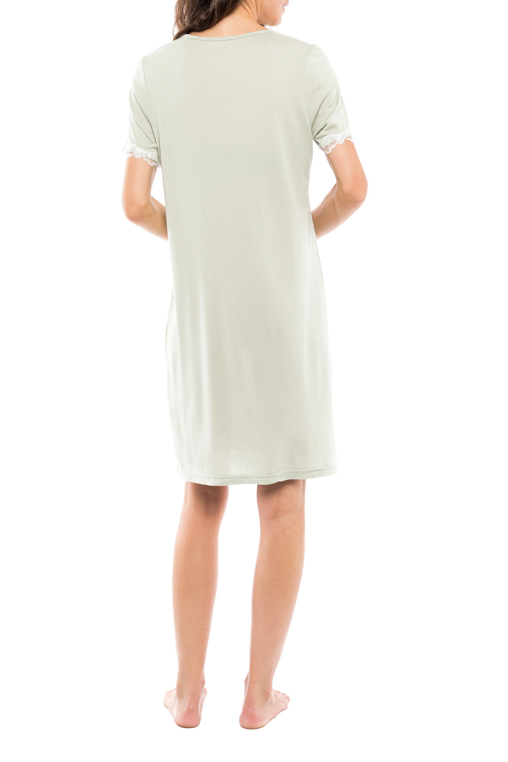 Pink Label - Nightgown Solid Green Geometric