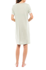 Pink Label - Nightgown Solid Green Geometric