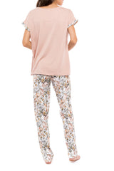Pink Label - Pyjama Long Pants Yellow Flower