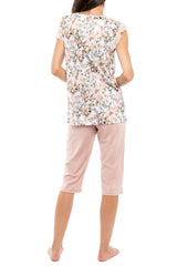 Pink Label - Pyjama Capri Yellow Flower
