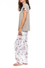 Pink Label - Pyjama Long Pants  Pink Flower