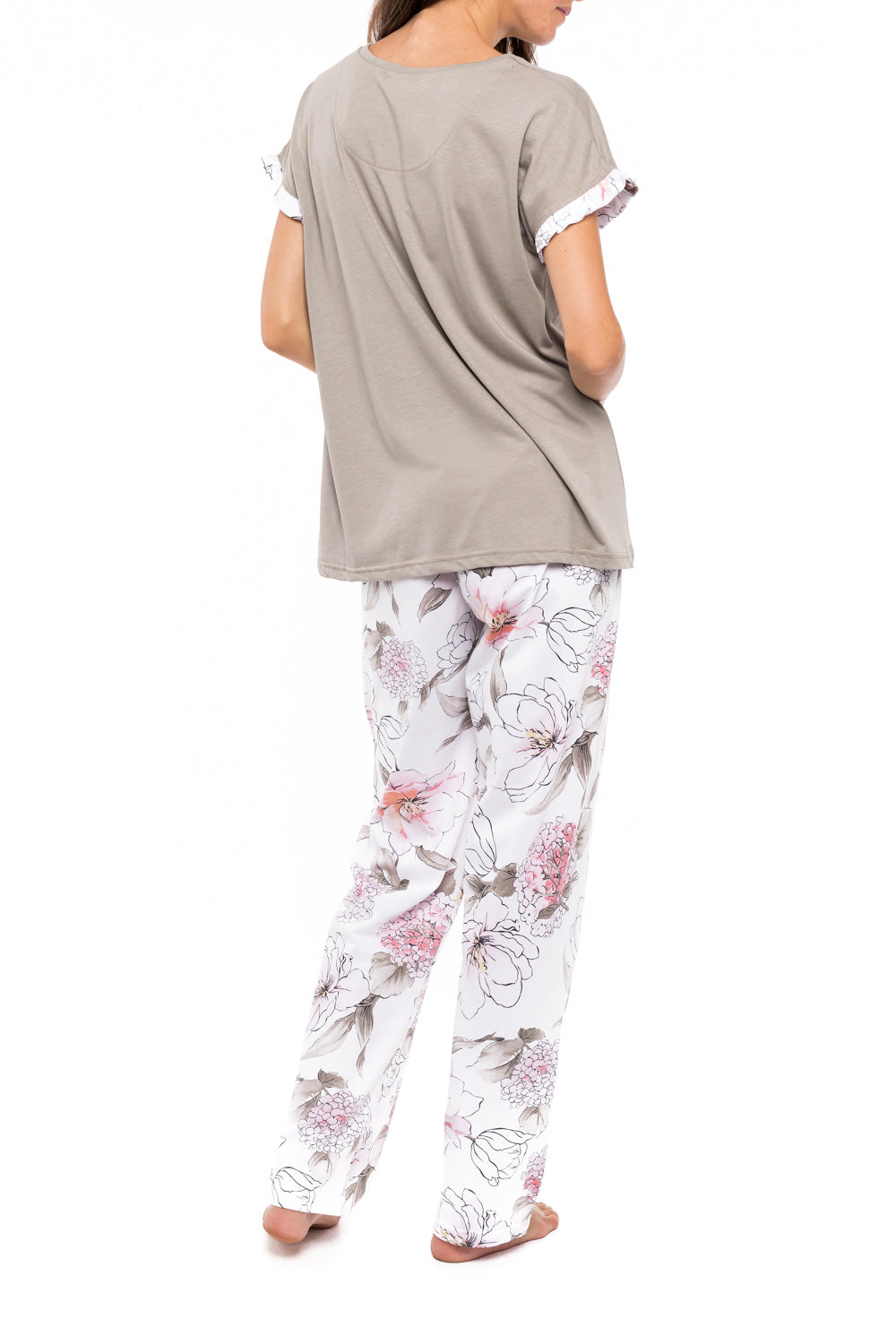 Pink Label - Pyjama Long Pants  Pink Flower