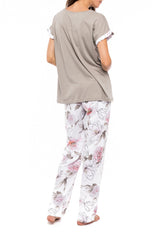 Pink Label - Pyjama Long Pants  Pink Flower