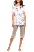 Pink Label - Pyjama Capri Pink Flower