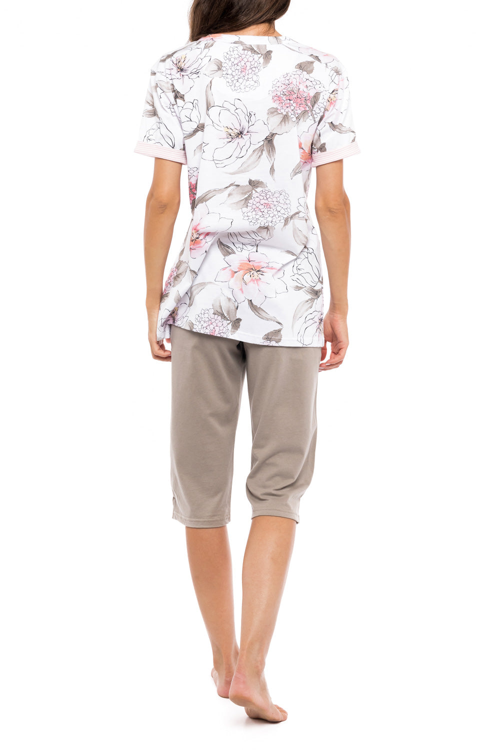 Pink Label - Pyjama Capri Pink Flower