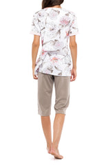 Pink Label - Pyjama Capri Pink Flower