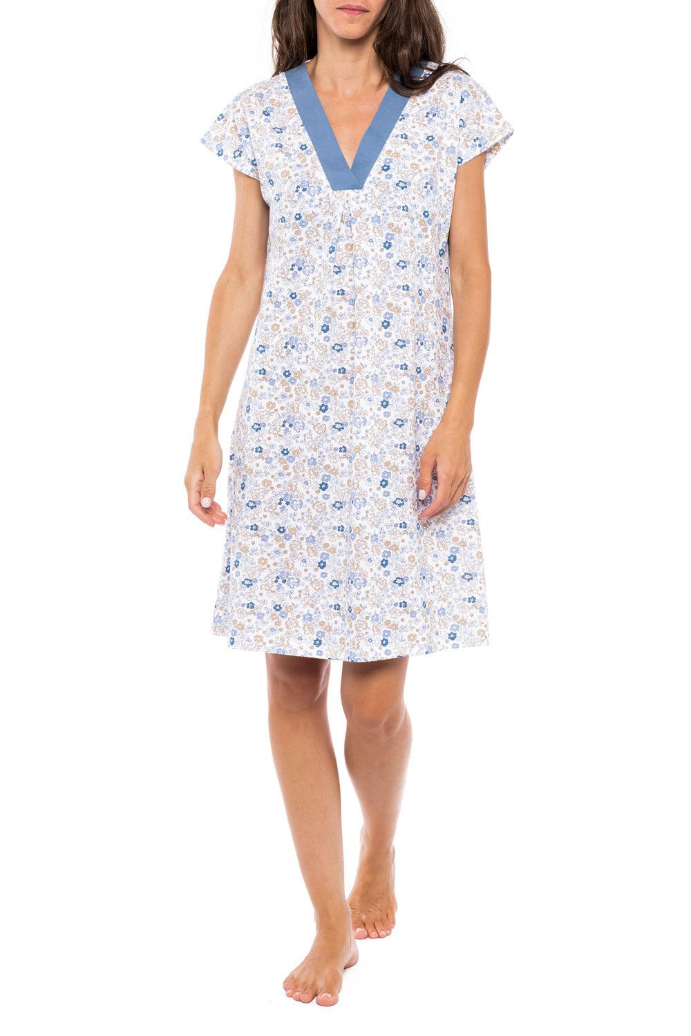 Pink Label - Nightgown V Blue Flower