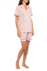 Pink Label - Pyjamas Shorts Red Berry