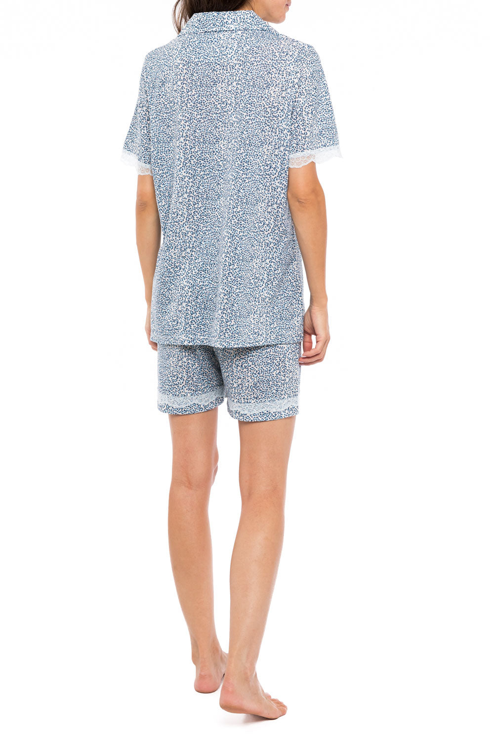 Pink Label - Pyjama Shorts Blue Leo