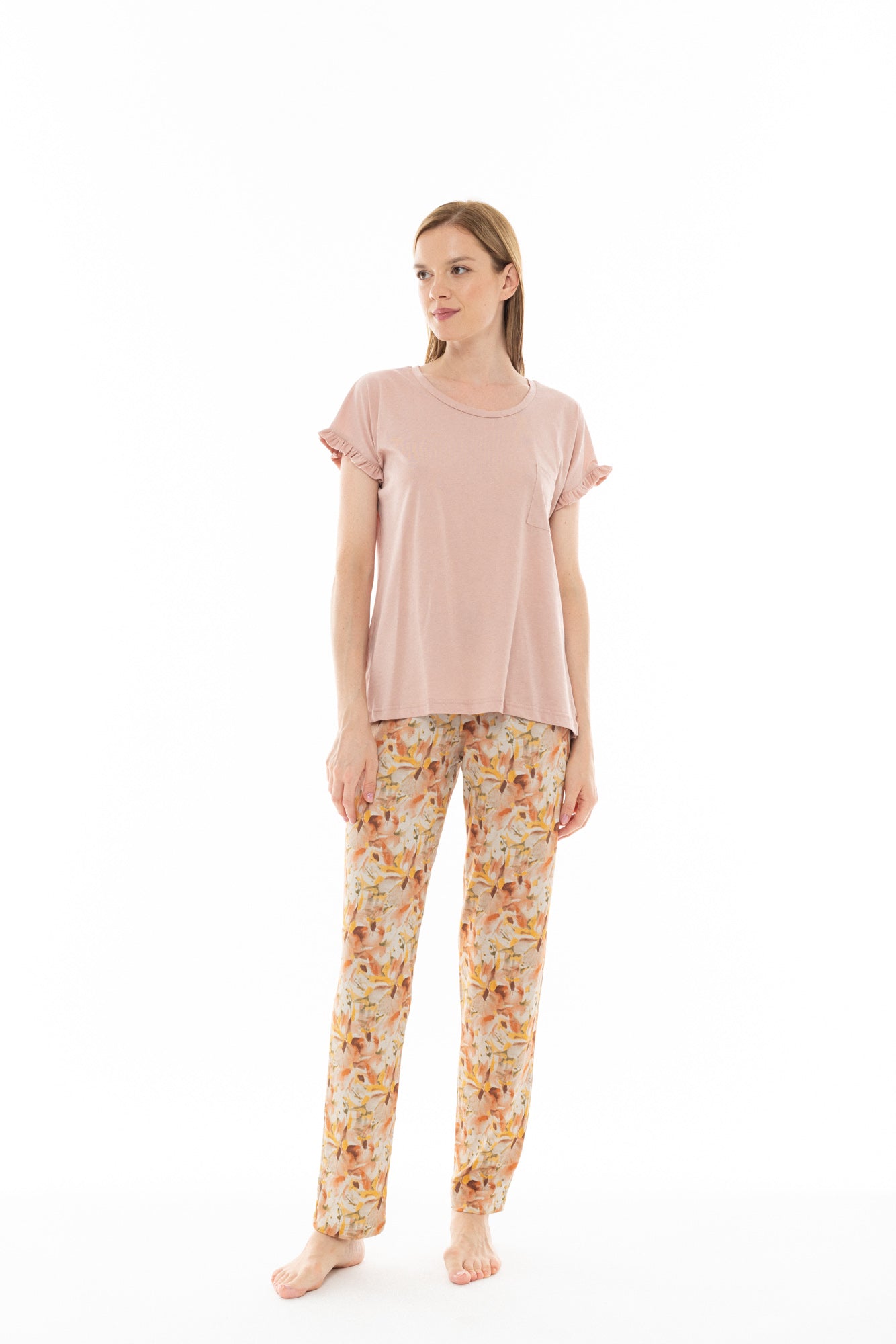 Pink Label - Pyjama Long Pants Pal Flower