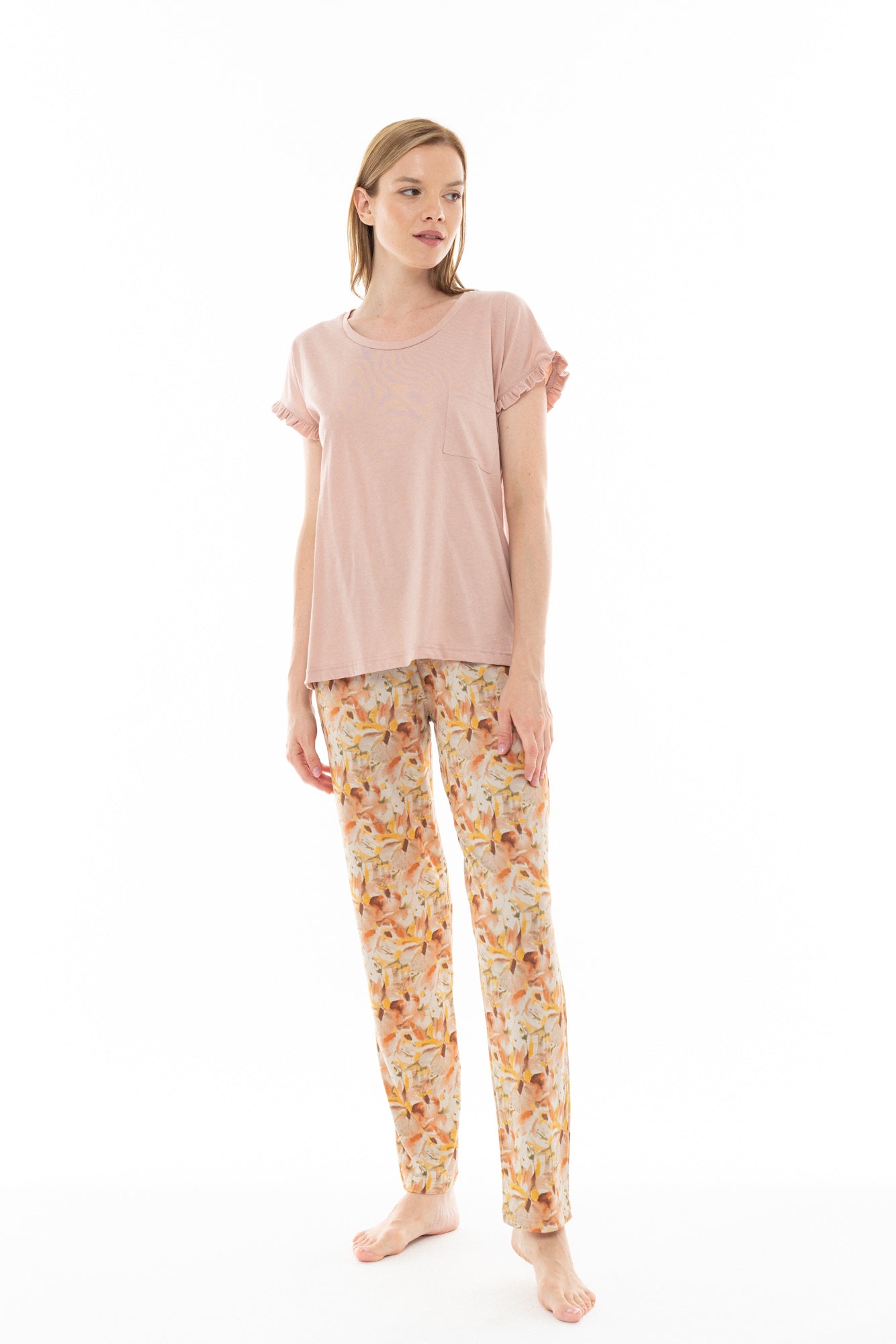Pink Label - Pyjama Long Pants Pal Flower
