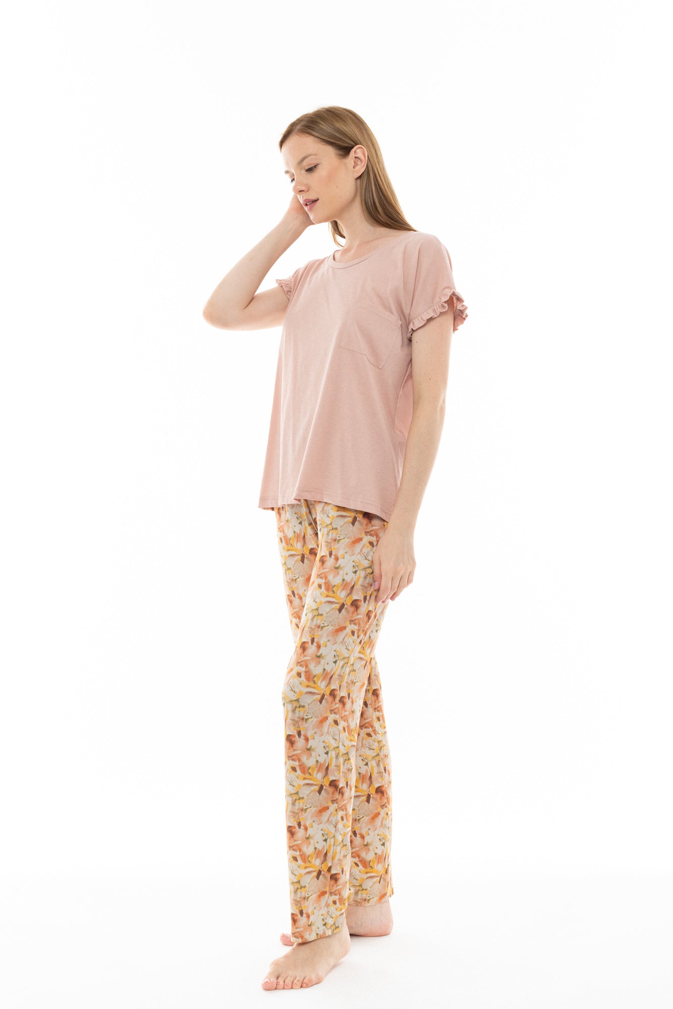 Pink Label - Pyjama Long Pants Pal Flower