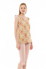 Pink Label - Pyjama Capri Pal Flower
