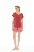 Pink Label - Pyjama Capri Pink Leo