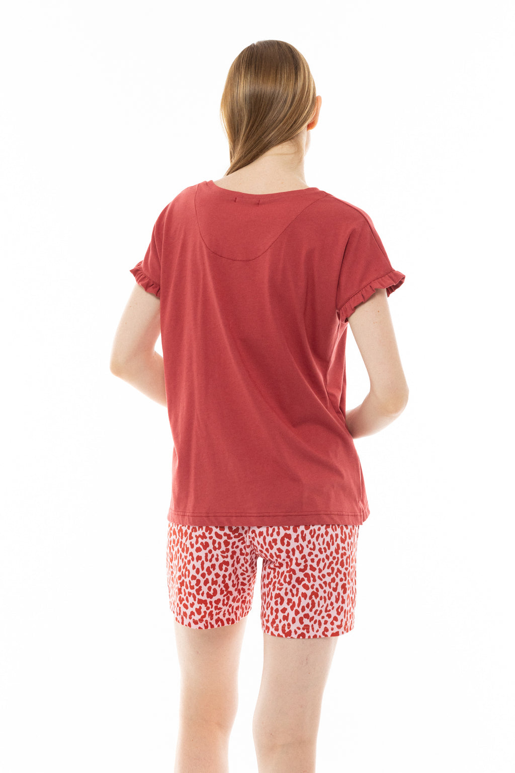 Pink Label - Pyjama Capri Pink Leo