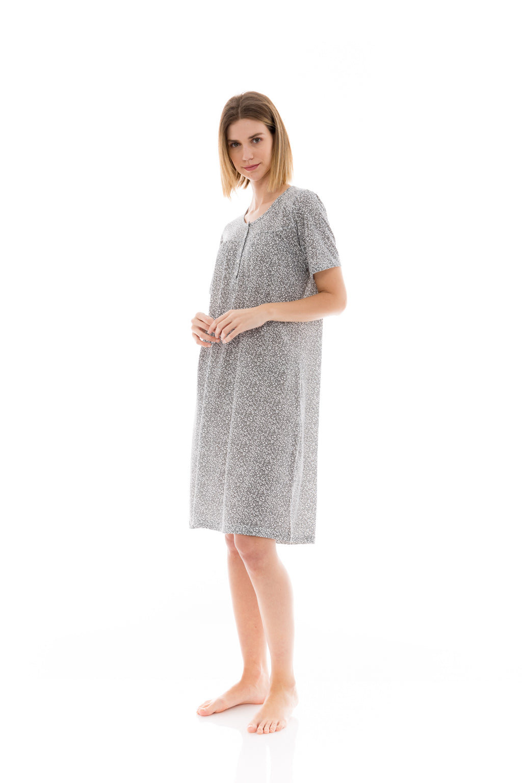 Pink Label - Nightgown Classic Aqua Flower