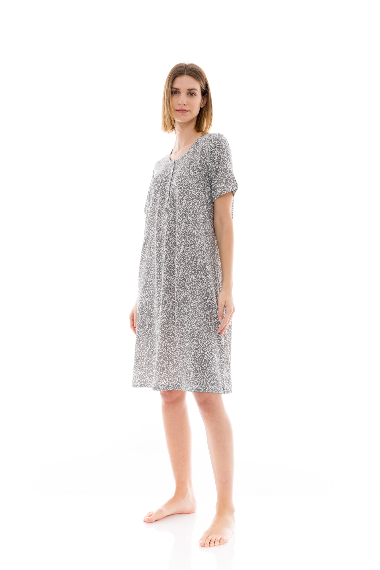 Pink Label - Nightgown Classic Aqua Flower