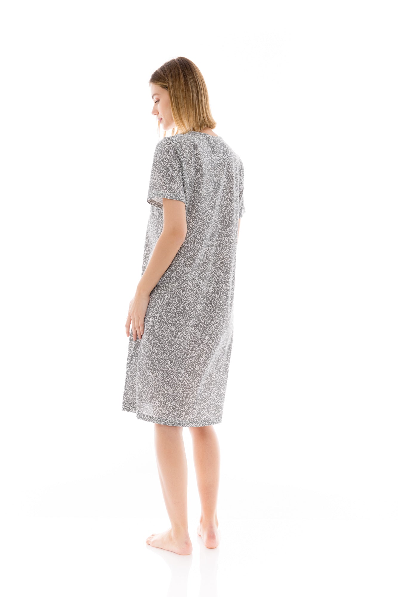 Pink Label - Nightgown Classic Aqua Flower