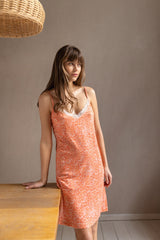 Pink Label - Nightgown Orange Leo